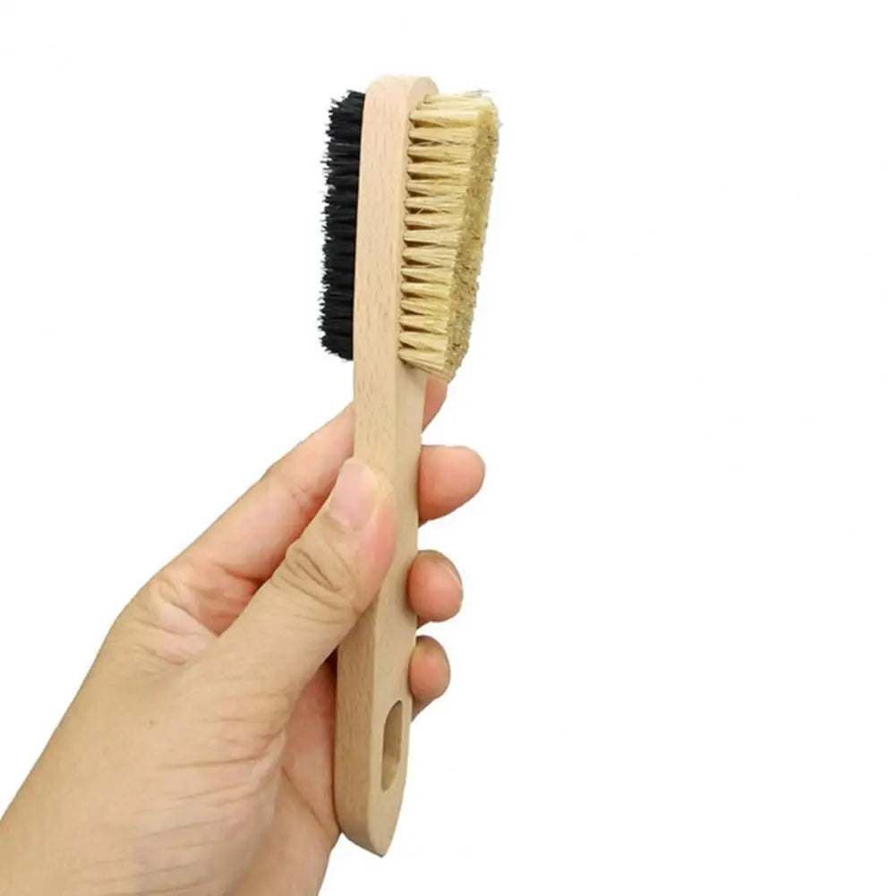 Brosse d’escalade double face en bois – Poils naturels sanglier